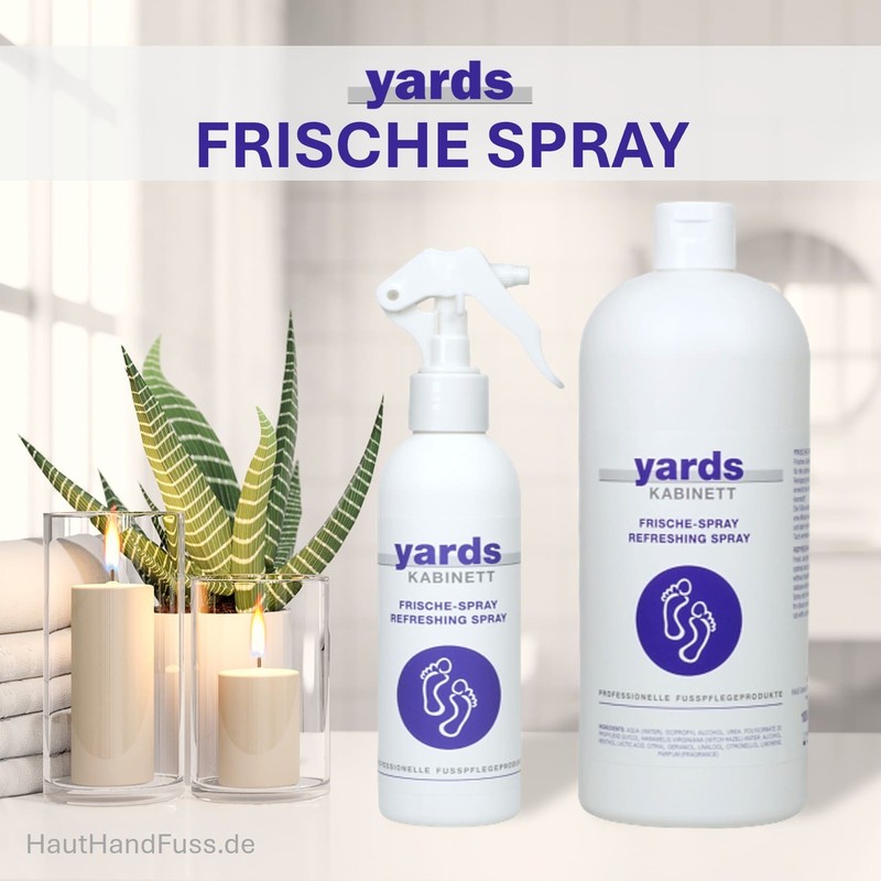 yards Frische-Spray – Mobiles Kühlspray für den sofortigen Frischekick müder und brennender Füße beim Sport oder unterwegs