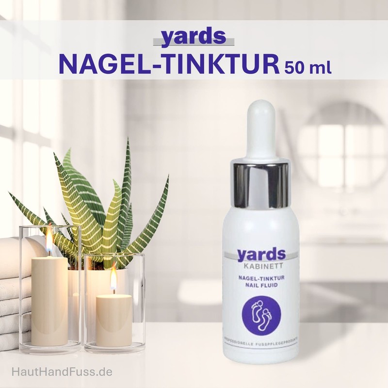 yards Nagel-Tinktur Pipettenflasche – Spezialpflege zur Regeneration, Kräftigung und Aufbereitung spröder, brüchiger Zehennägel