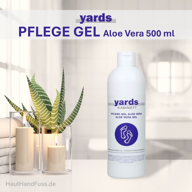 yards Pflege-Gel Aloe Vera – Beruhigendes und kühlendes Fußgel mit hohem Aloe-Vera-Anteil für empfindliche, brennende Füße